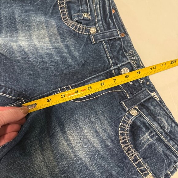 Miss Me Bootcut Distressed Stretch Denim Blue Jeans JE534085L Womens size 30 - Picture 12 of 12